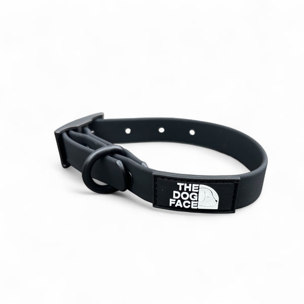The Dog Face ‘Pura' PVC Dog Collar - Black