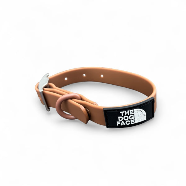 The Dog Face ‘Pura' PVC Dog Collar - Brown