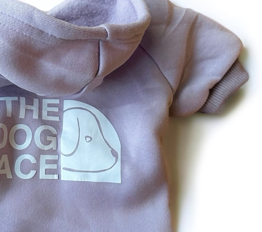 The Dog Face Pocket Hoody - Purple Paste (Smaller Dogs)