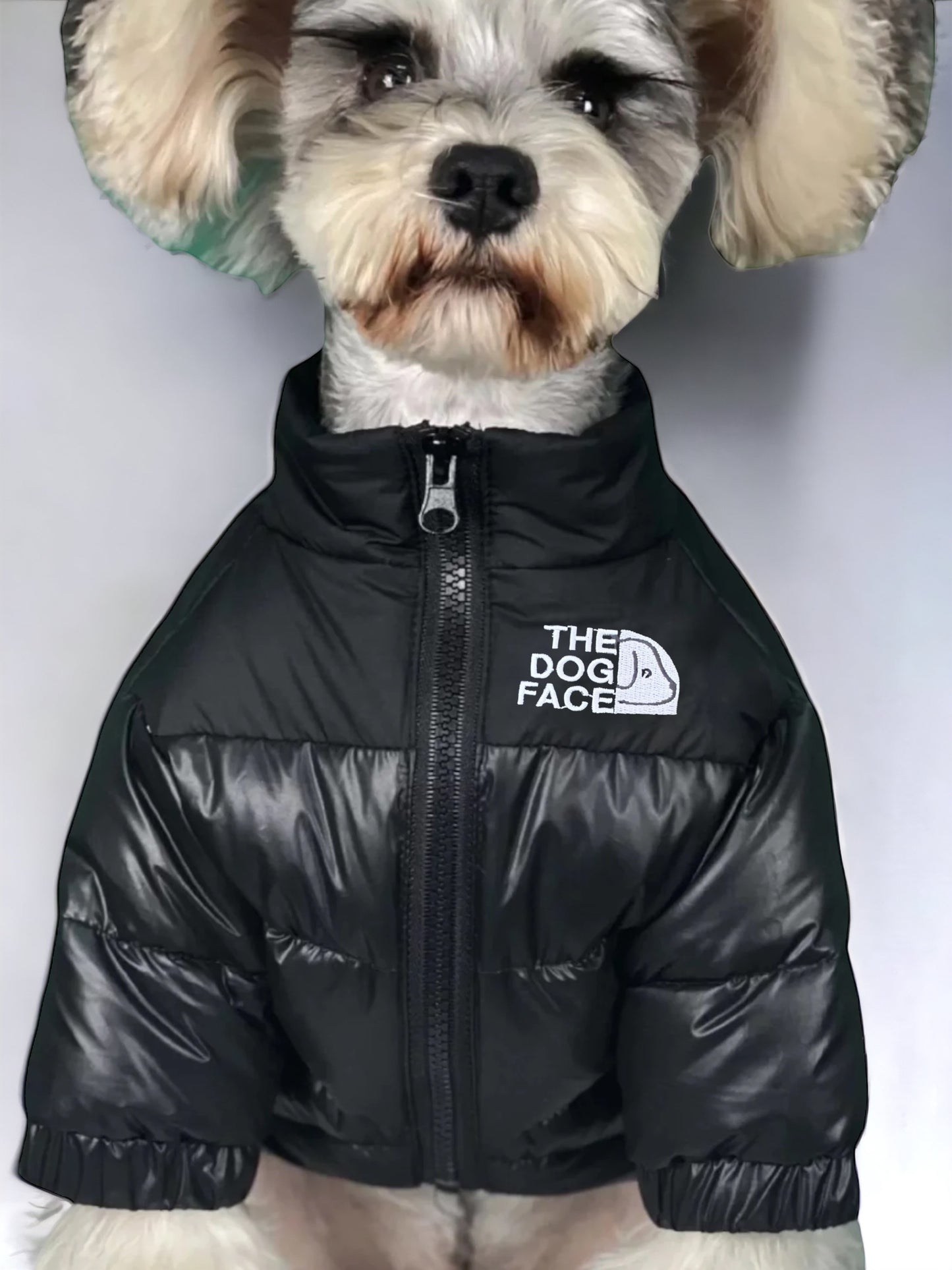 The Dog Face Woofse Puffer Jacket - Black