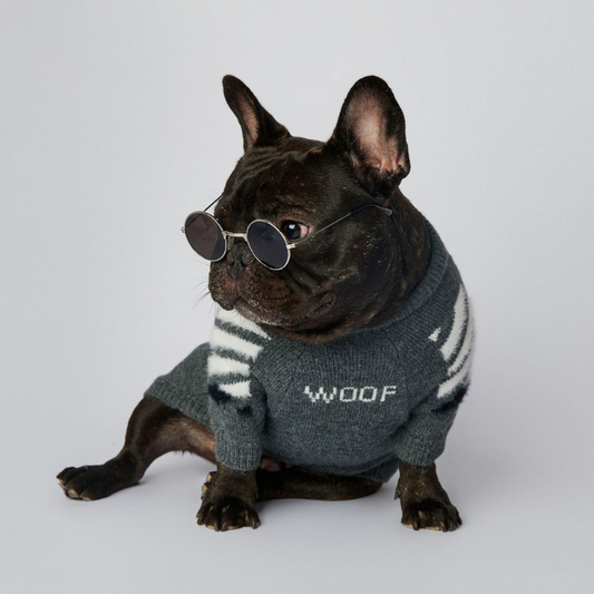Woof Knit Sweater - Grey