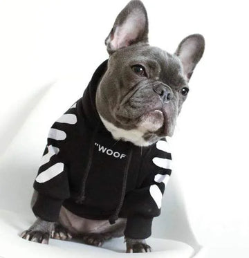 Dog Woof Hoodie - Black